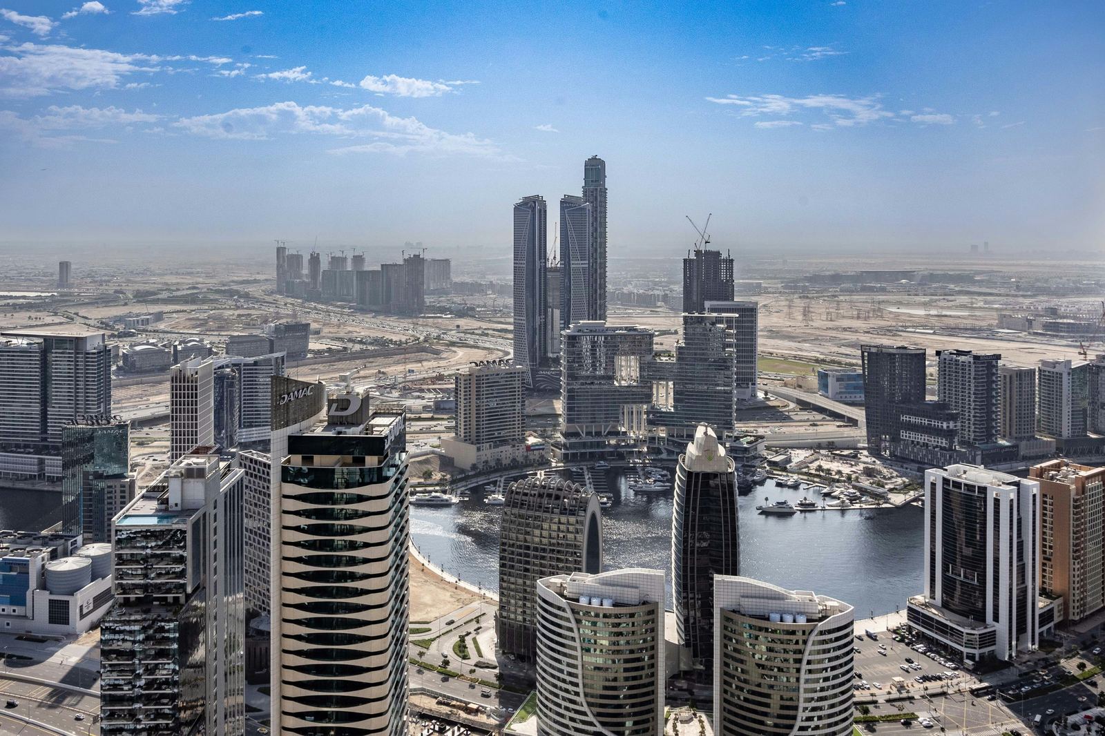 Dubai business district skyline